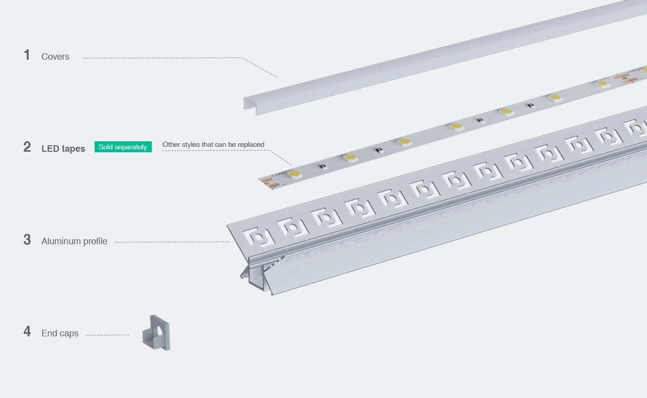 LED Profile L2000×46.27×23.2mm - SP47-Corner LED Channel--03