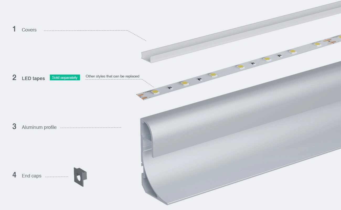 LED Channel L2000×36.4×69.1mm - SP57-LED Aluminum Channel--03