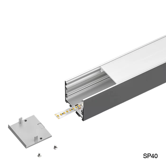 LED-Aluminiumkanal L2000×40×34.8 mm – SP40-LED-Profil – 03