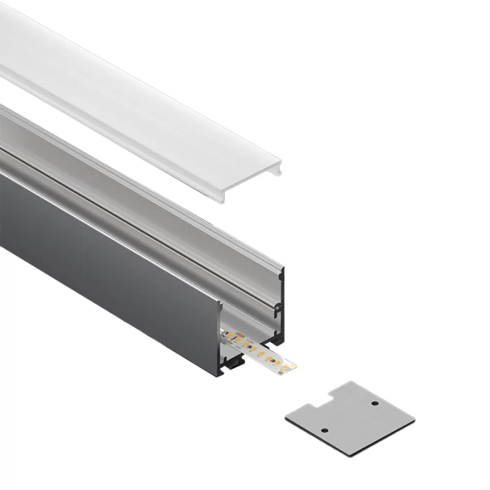 Светодиодный алюминиевый канал L2000×35×35 мм - SP38-Потолочный светодиодный канал--04
