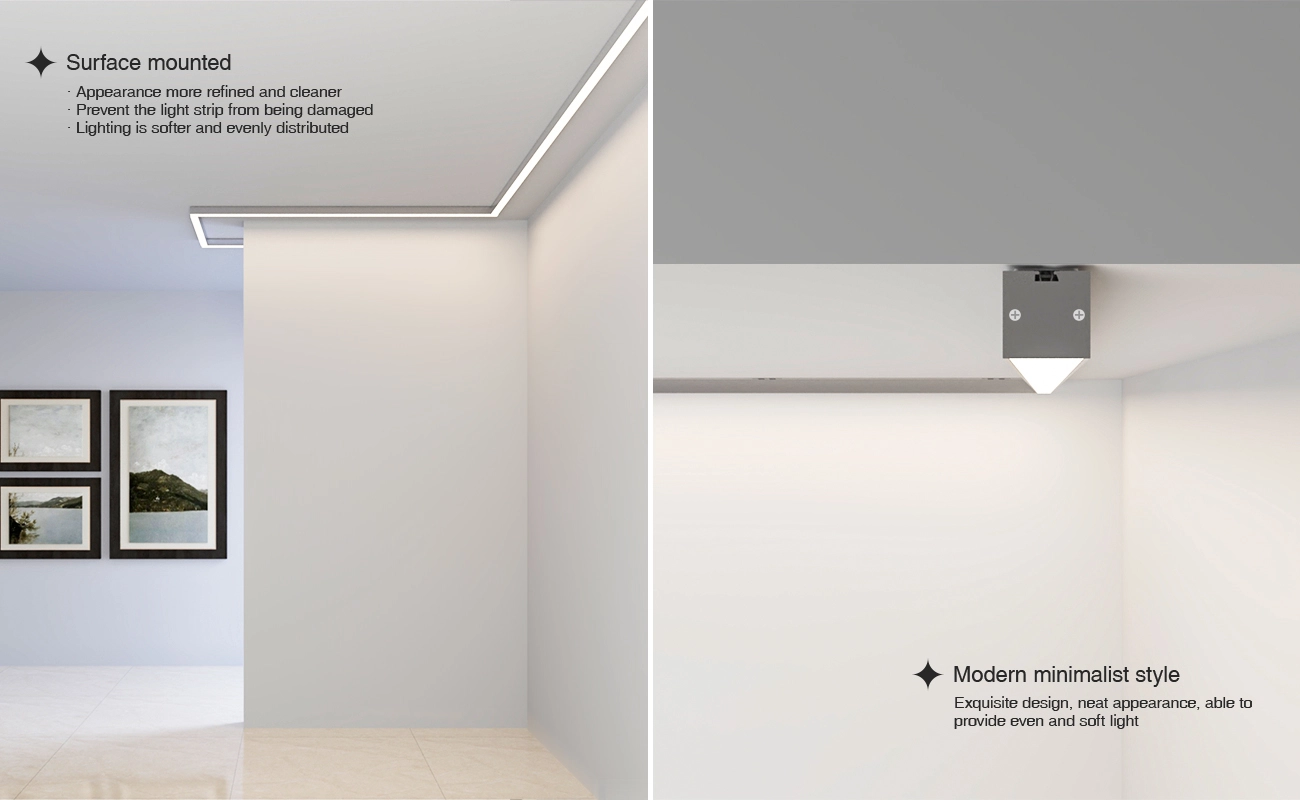 LED Aluminum Channel L2000×35×35mm - SP38-Ceiling LED channel--04