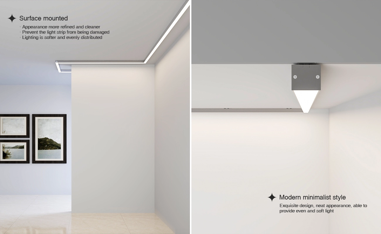 DUXERIT Aluminium Channel L2000×40×34.8mm - SP40-Borderless Recessed DUXERIT Channel--04 26