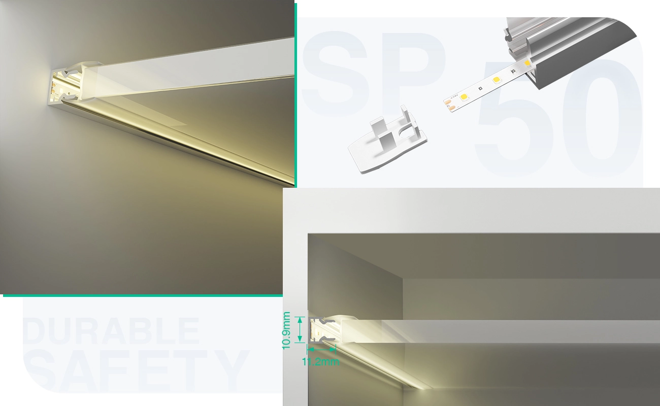 LED Aluminum Channel L2000×10.9×11.2mm - SP50-LED Aluminum Channel-05