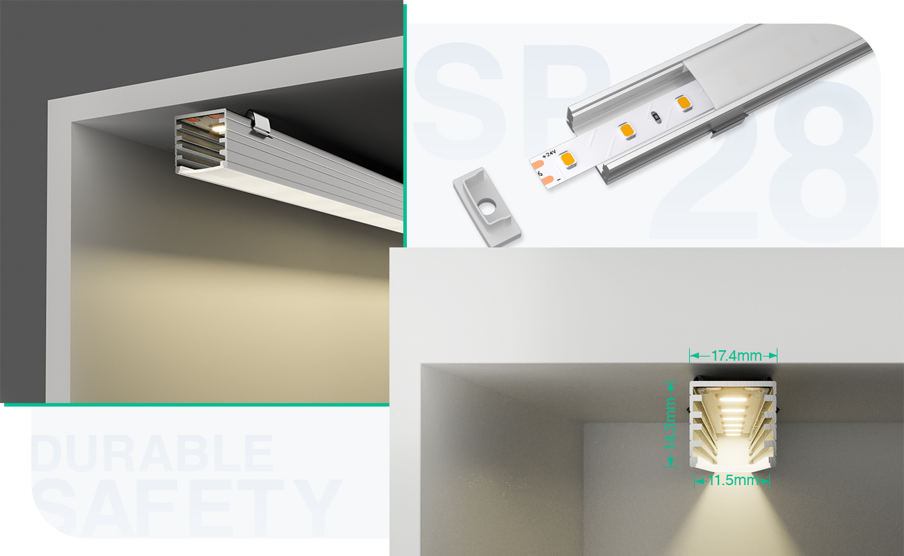 د LED پروفایل L2000×14.2×14.3mm - SP28-LED پروفایل--05