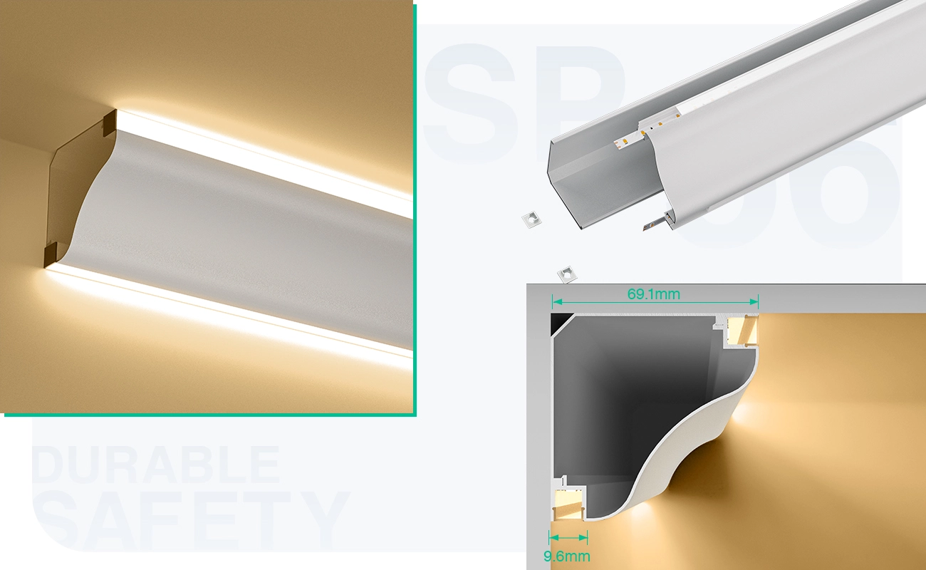 LED Channel L2000×69.1×69.1mm - SP56-Corner LED Channel--05
