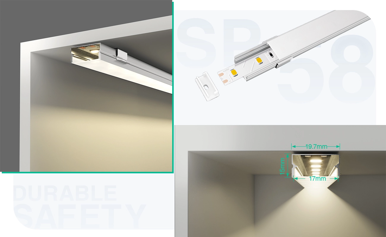 LED Channel L2000×19.7×10mm - SP58-Recessed LED Channel--05
