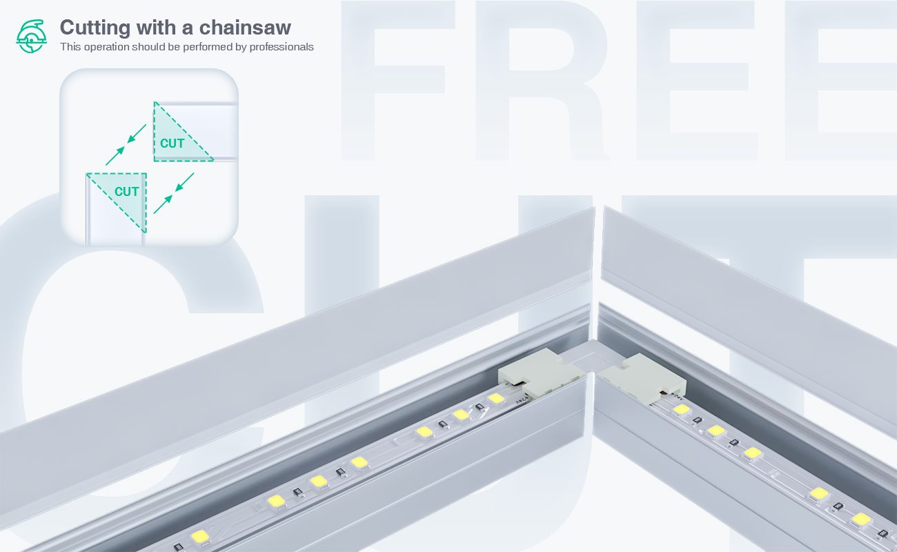 LED Aluminum Channel L2000×19.3×13mm - SP34-Surface Mount LED Channel--06