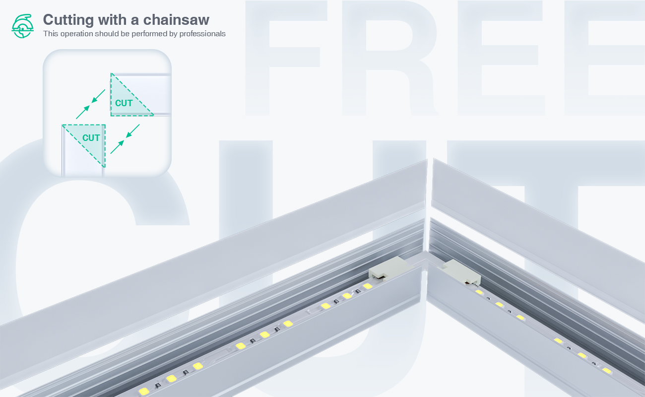 LED Aluminum Channel L2000×30×20mm - SP35-Ceiling LED channel--06