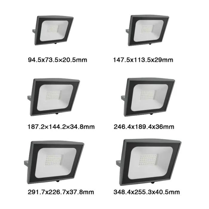 FL226 - 30W 6500k IP65 Ra80 3100lm Black - LED Flood Lights-Outdoor Lighting-FL000-06