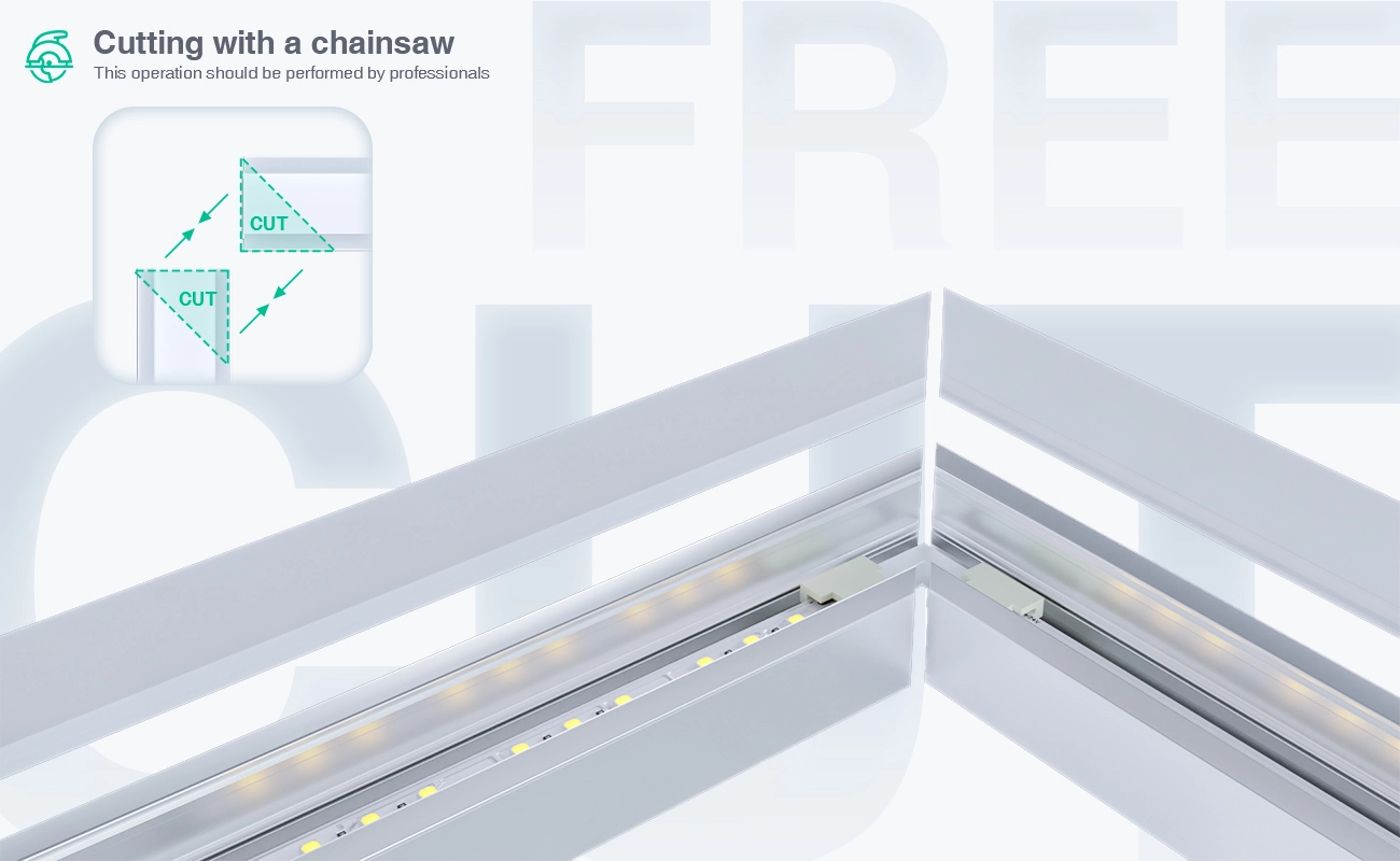 LED Aluminum Channel L2000×50×35mm - SP39-Ceiling LED channel--06