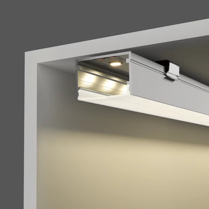 LED-aluminiumskanal L2000×30×20mm - SP37-Randløs innfelt LED-kanal--06