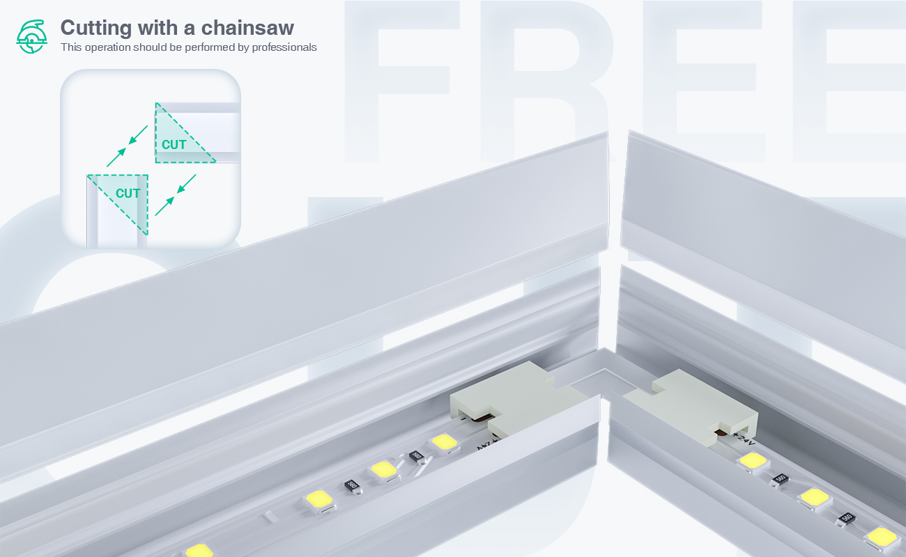 LED Aluminum Channel L2000×26.7×10mm - SP23-Recessed LED Channel--06