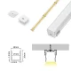 LED Aluminum Channel L2000×20×20mm - SP33-LED Aluminum Channel--07