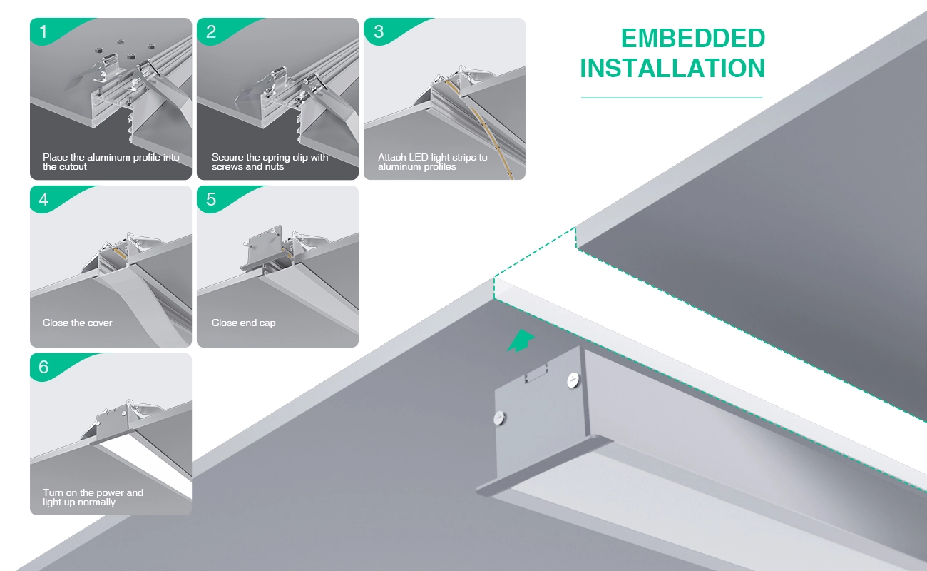 LED Aluminum Channel L2000×55×34.8mm - SP41-LED Profile--07