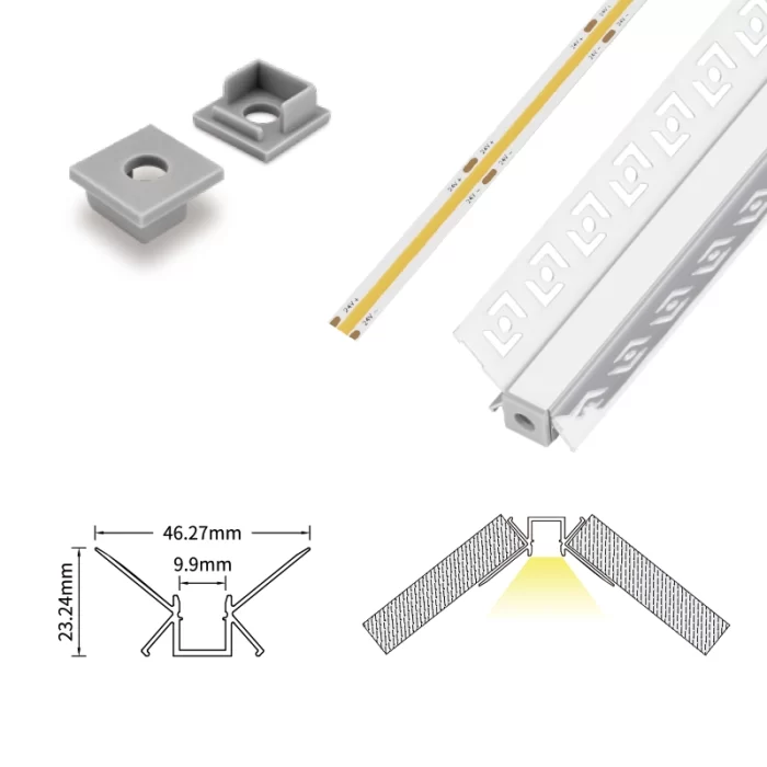 ملف تعريف LED L2000 × 46.27 × 23.2 مم - SP47-ملف تعريف LED - 07