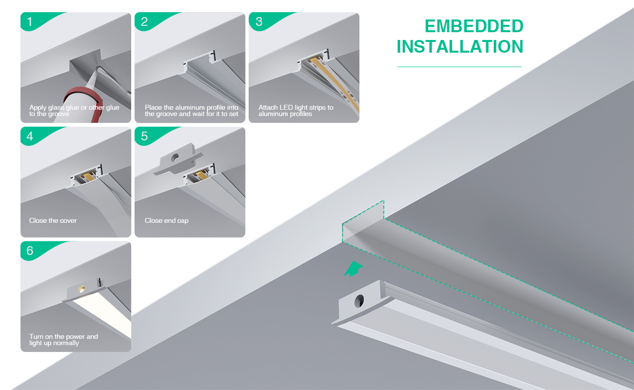 LED Profile L2000×24.7×7mm - SP27-Ceiling LED channel--07