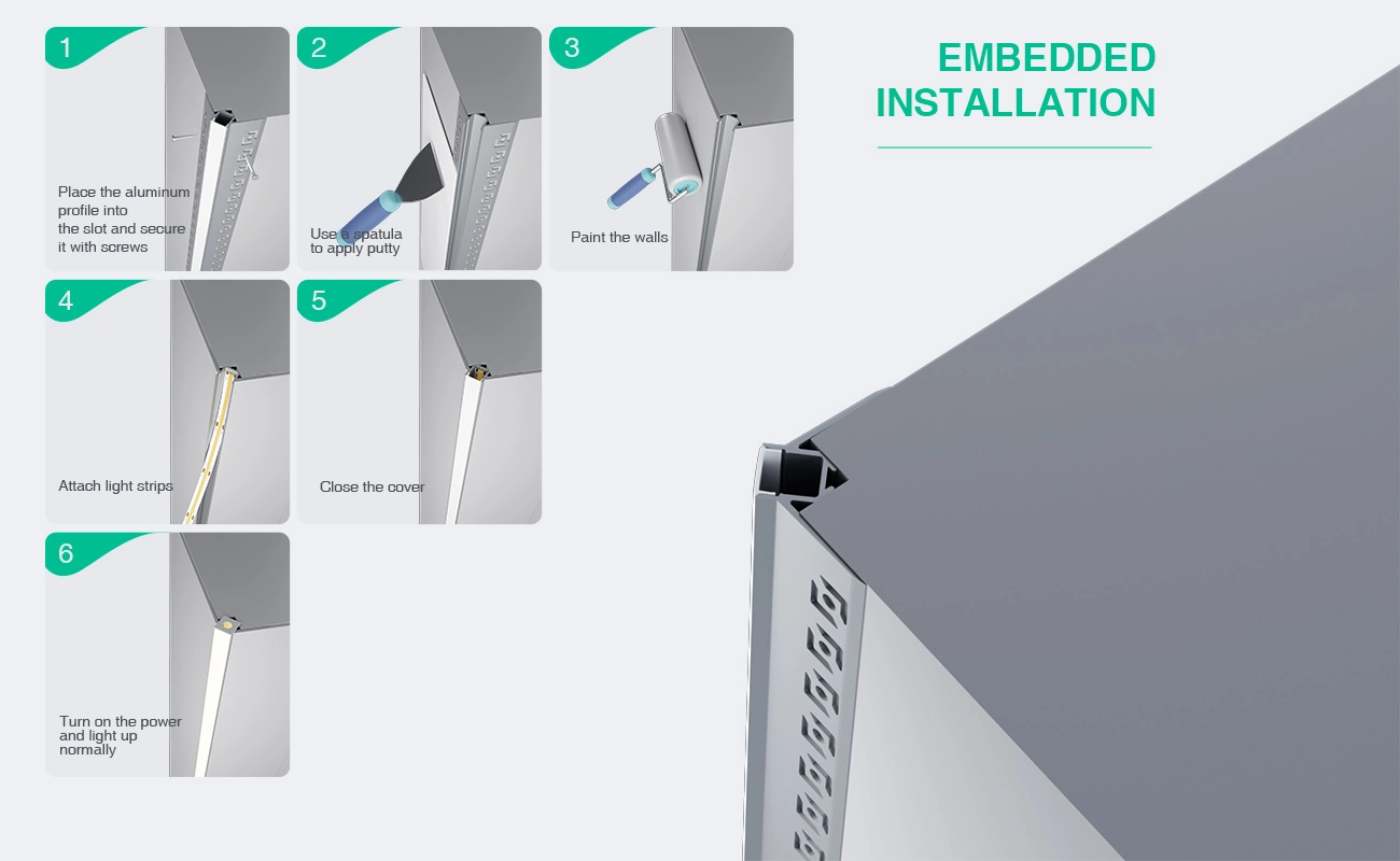 LED Profile L2000×47.3×22.6mm - SP48-ထောင့် LED Channel--07