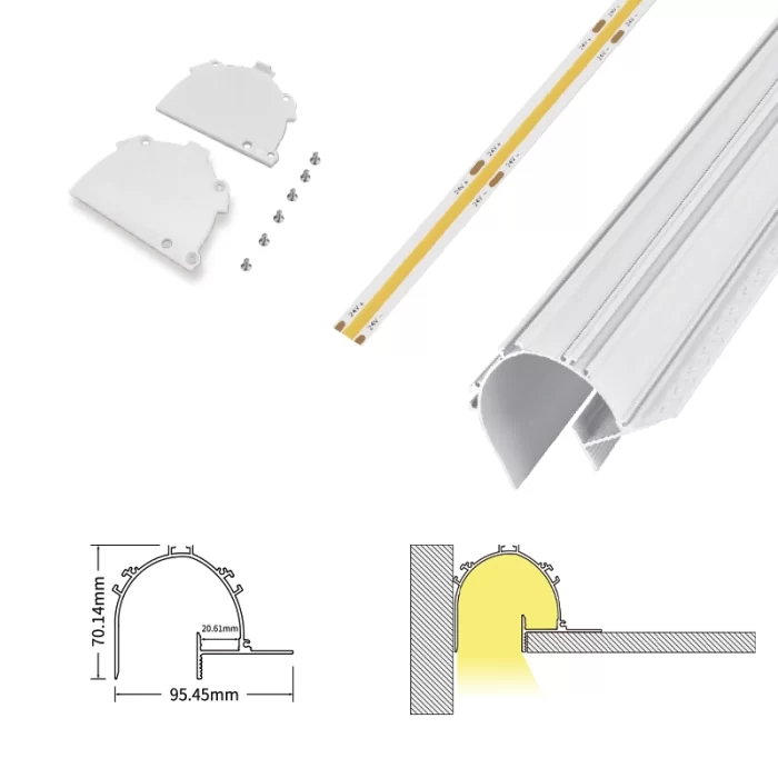 LED Channel L2000×95.5×70.1mm - SP53-LED Aluminum Channel--07
