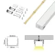 LED aluminiumskanal L2000×30×20 mm - SP37-innfelt LED-kanal--07