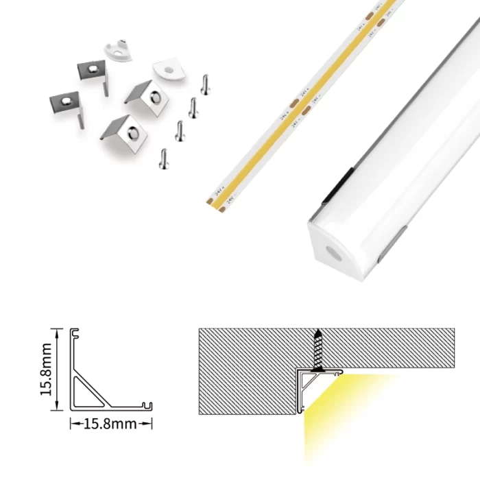 LED-profil L2000×15.8×15.8mm - SP30-LED Profil--07