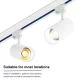 T1602B – 30W 4000K 55˚N/B Ra80 White –  Track Light-Basement Track Lighting--07