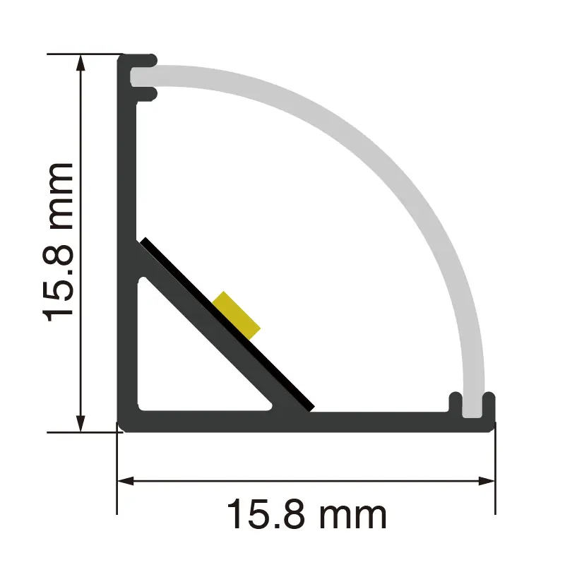 LED Profile L2000×15.8×15.8mm - SP30-LED Profile--SP30