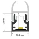 LED aluminiumkanaal L2000 × 10.9 × 11.2 mm - SP50-LED-profyl - SP50