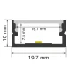 LED Channel L2000×19.7×10mm - SP58-Ceiling LED channel--SP58