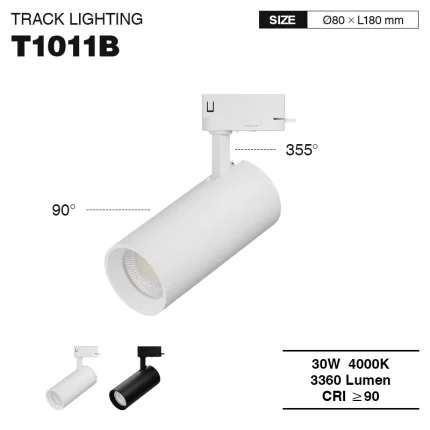 T1011B – 30W 4000K 50˚N/B Ra90 White –  Track Lights-Office Lighting--01
