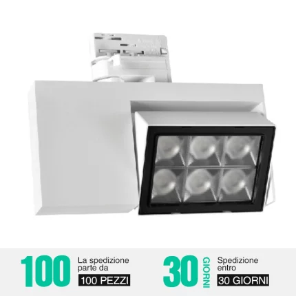 Høy ytelse 30W LED-skinnelys, 2500lm, alternativer i flere farger, tilpassbar-kommersiell skinnebelysning--01
