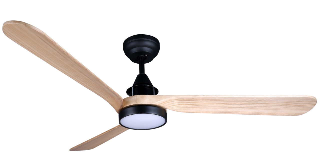 Modern Wood Blade Ceiling Fan 52YF-13 with Dimmable LED Light with Remote Control-Kitchen Ceiling Fans With Lights--131 (1)