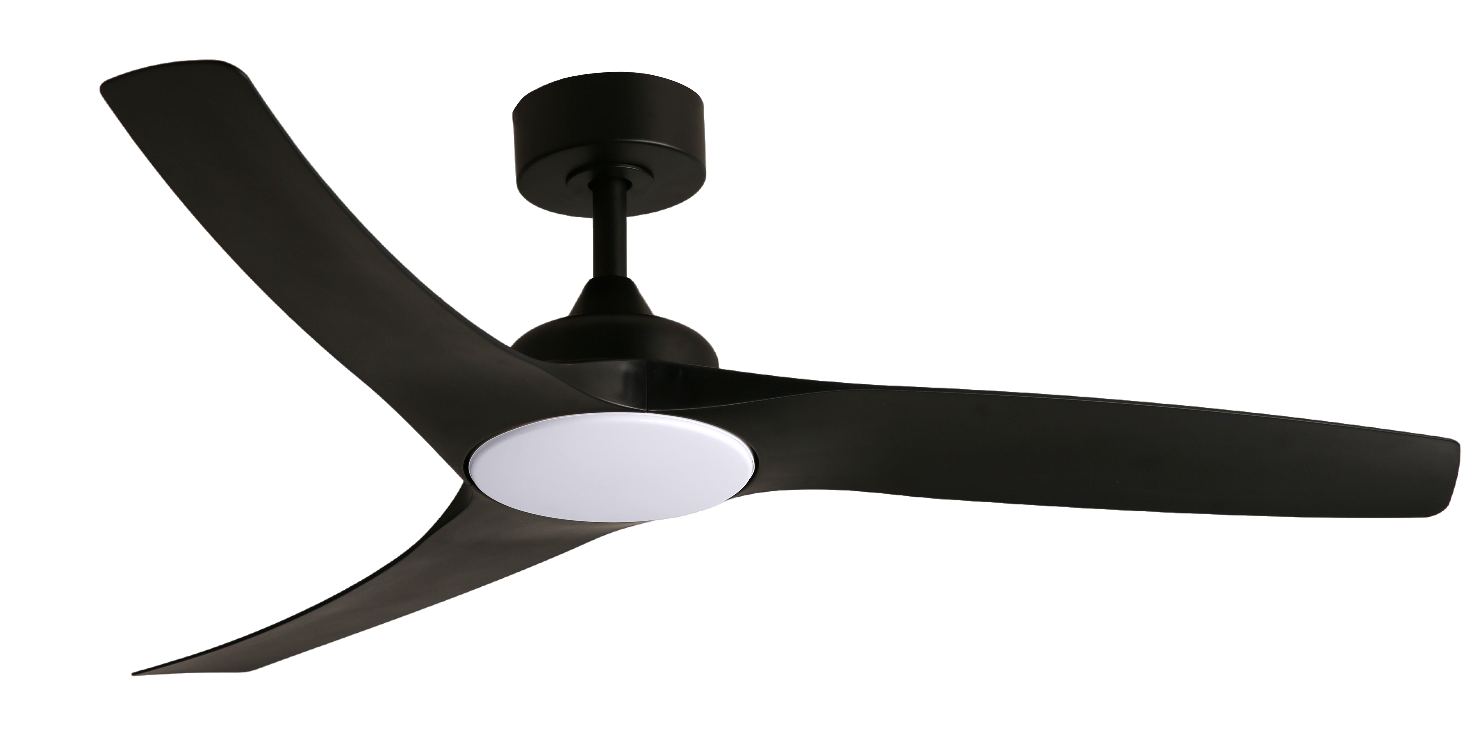 Ventilatore da soffitto in legno con dimmer telecomando-Ventilatore da soffitto nero con luce - 3fan