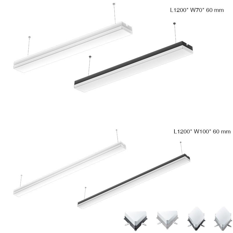 Lineêre ljochtmodule | 40w | 120° | CRI≥80 | UGR≤30 | PF0.9| 3-jierrige garânsje-Linear Chandelier Eetkeamer--LED lineêr