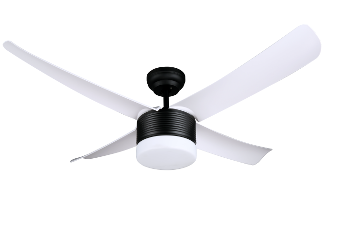 52YF-7 Ceiling Fan Dimmable LED Light, DC 30W Motor, ABS Blades - MS/BK/WH-Kitchen Ceiling Fans With Lights--fans