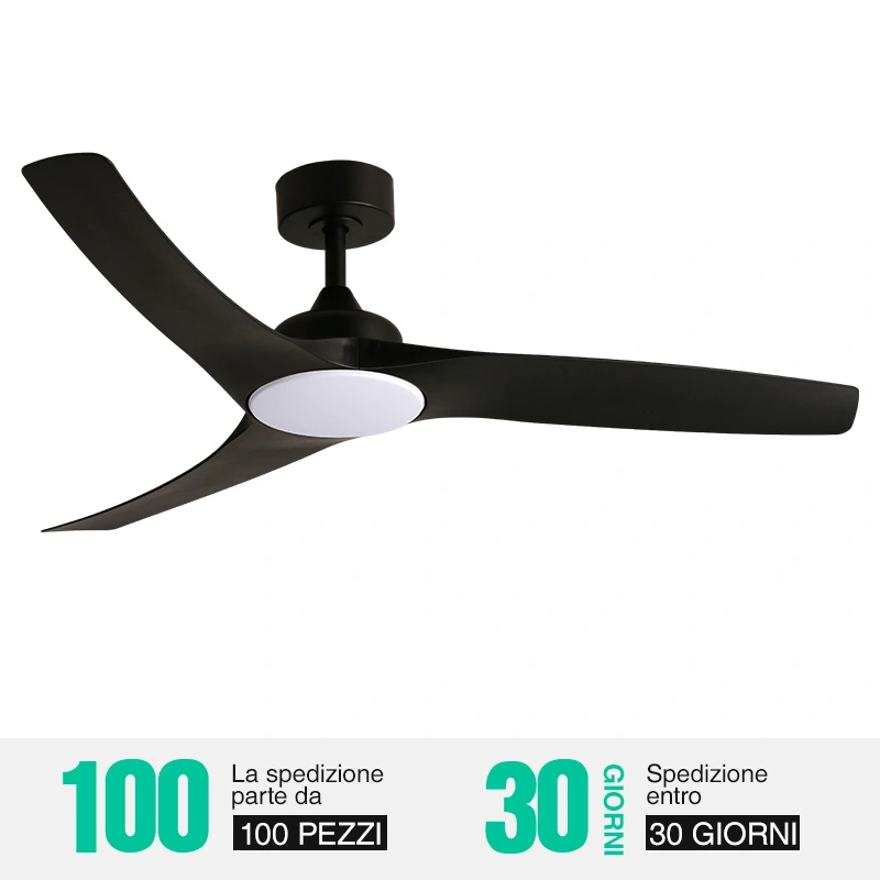 Remote Control Dimmer-3 Blade Ceiling Fan with Wooden Ceiling Fan Light အလင်း-ပန်ကာမီး