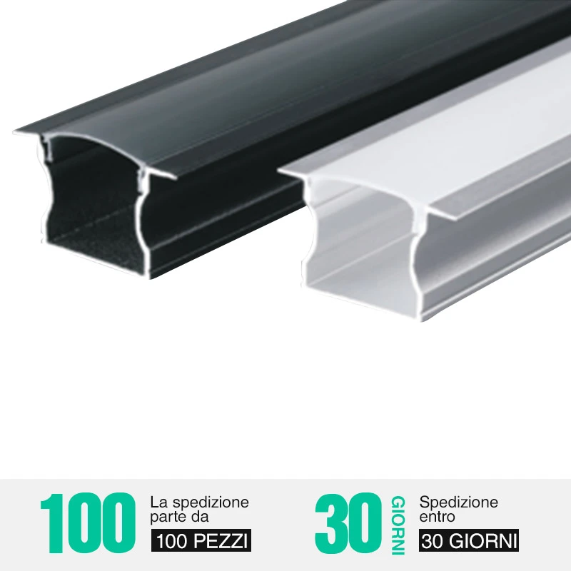 MS450 LED flush mounting profile para sa 10mm light strips-Borderless Recessed LED Channel--01
