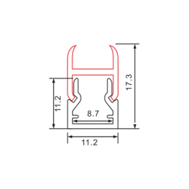 MS319 profile suitable for 5mm and 8mm LED strips-LED Profiles--02