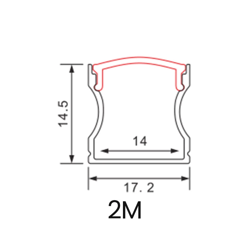 LED алуминиумски профил - MS449 (погоден за ленти од 10 мм) - Вграден LED канал--02