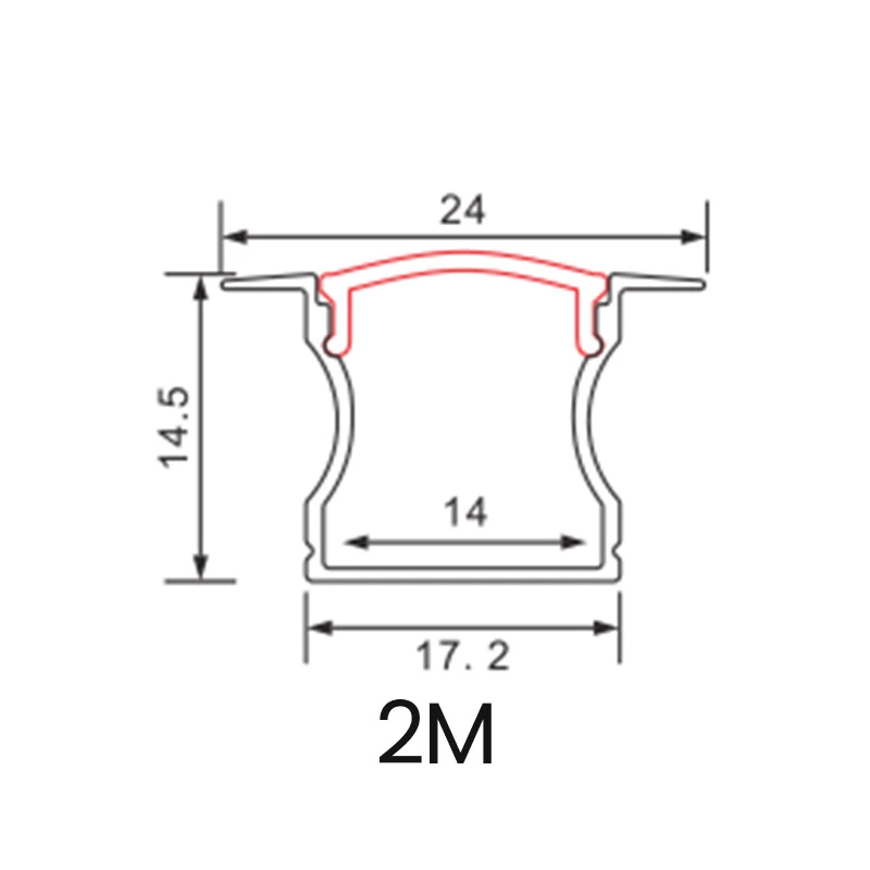 MS450 LED wofil aliye kole pou 10mm bann limyè-Borderless Recessed LED Channel--02