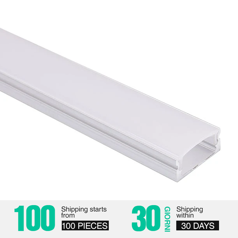 2m LED Aluminum Profile me ka diffuser 17 x 7 mm-Hōʻaʻā LED i hoʻihoʻi ʻia--1707 1