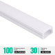 LED prófíl með dreifara - 1709-1-LED Strip Diffuser - 1709 5