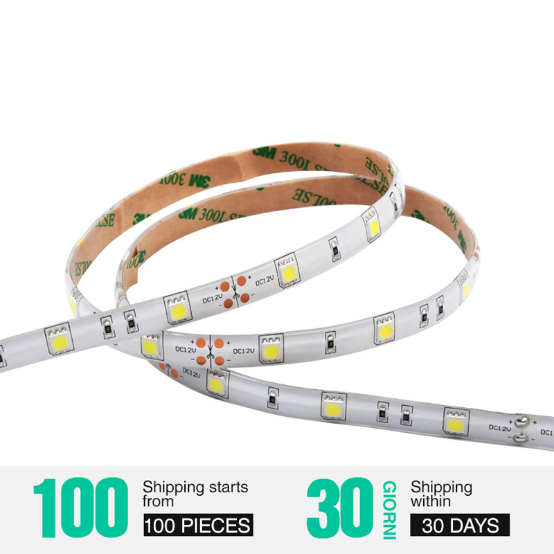 La striscia luminosa LED flessibile sotto il mobile può essere tagliata Striscia LED sotto il mobile 12V/24V - Striscia LED monocolore 3000K