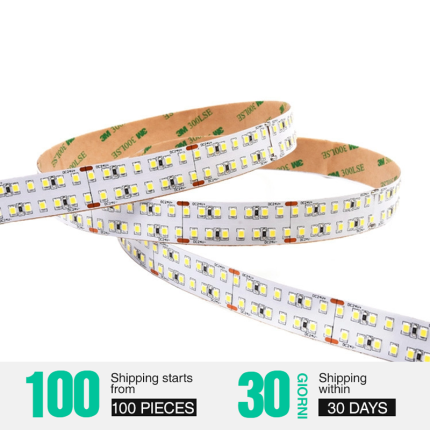 Cuttable LED light strip outdoor double row 24V White-Outdoor LED Strip Lights--Cuttable Single Color LED Strip Light Tape Outdoor