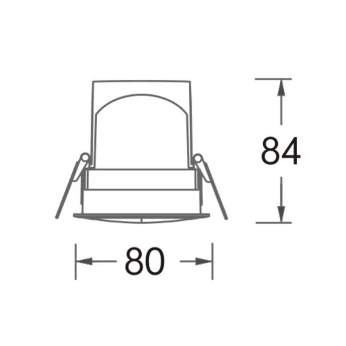 Sukaldeko argiztapena 12w-ko zuloaren tamaina 75 mm-Sukaldeko argiztapena--SLKE07512 2