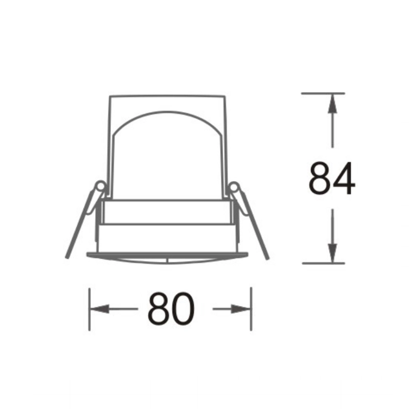 Kitchen Recessed Lighting 12w Twou Size 75mm-Kitchen Recessed Lighting--SLKE07512 2