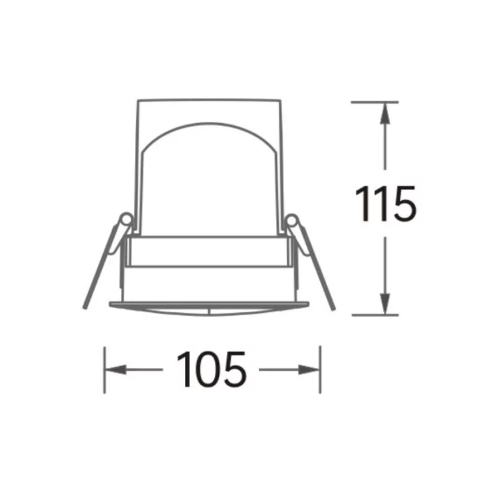 Lekapan Pencahayaan Ceruk Bilik Tidur Moden 20W Saiz Potongan 75mm-Pencahayaan Ceruk Bilik Tidur--SLKE09520 x