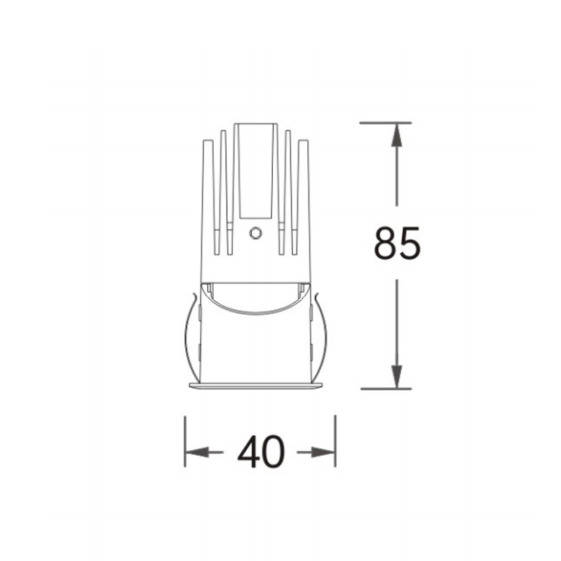 7w Vonios įleidžiamas apšvietimo skylės dydis 35 mm - Vonios įleidžiamas apšvietimas - SLSA03507 2