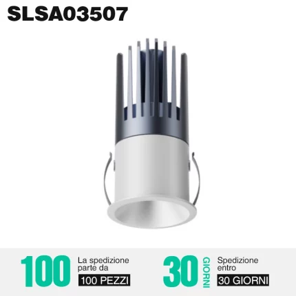 7w kupaonska ugradbena svjetiljka, veličina otvora 35mm-kupaonička ugradbena rasvjeta--SLSA03507