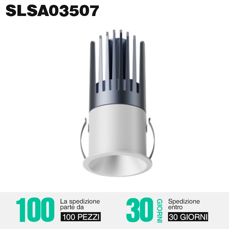 7w innfelt lyshull for bad, størrelse 35 mm-innfelt belysning for bad--SLSA03507