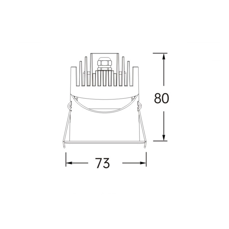 12w Recessed Light In Bedroom, Opening Size 65mm-Bedroom Recessed Lighting--SLSA06512 2